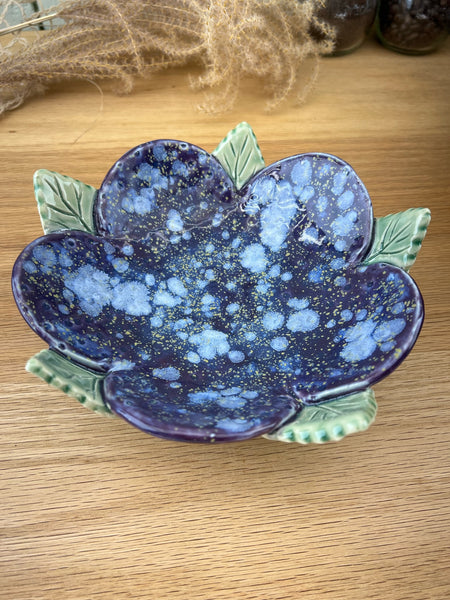 Blue/Purple Flower Bowl