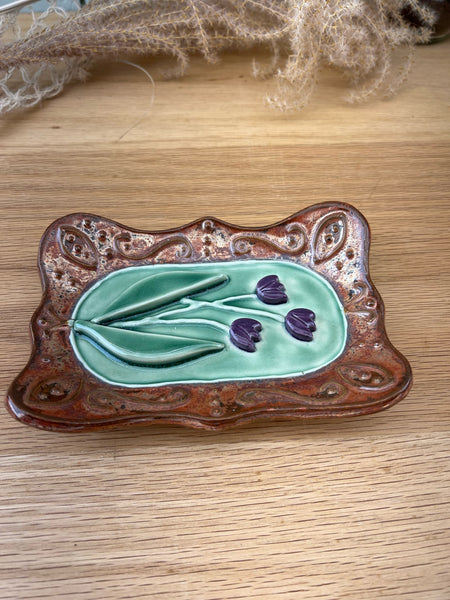 Purple Tulip Soap Dish