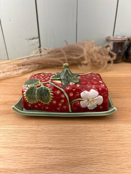 Strawberry Butter Dish