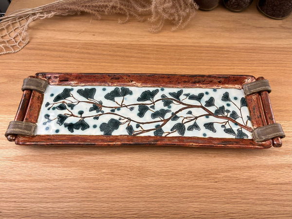 Ginkgo Platter with Handles