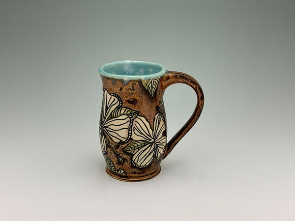 Copper with Pale Flowers Mug