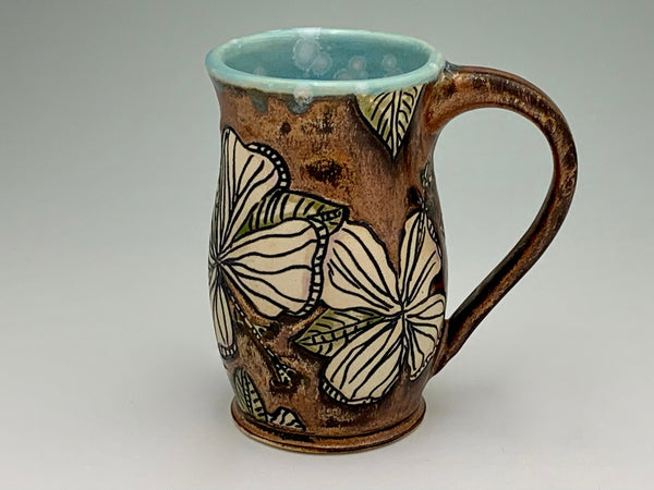 Copper with Pale Flowers Mug