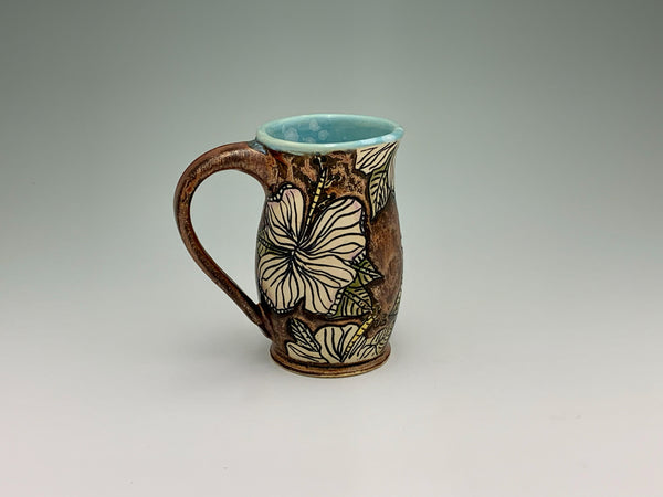 Copper with Pale Flowers Mug