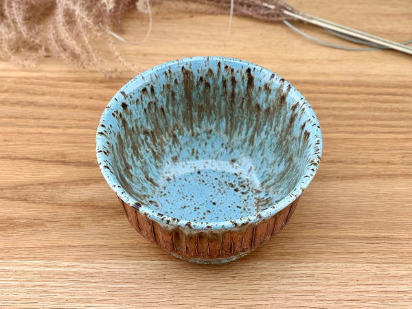 Blue copper bowl