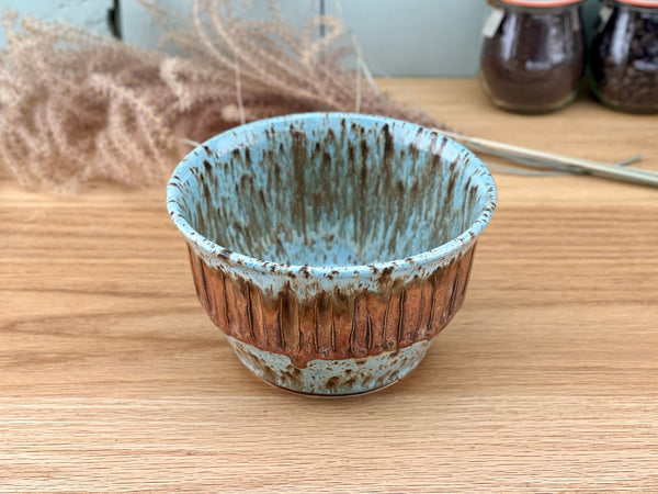 Blue copper bowl